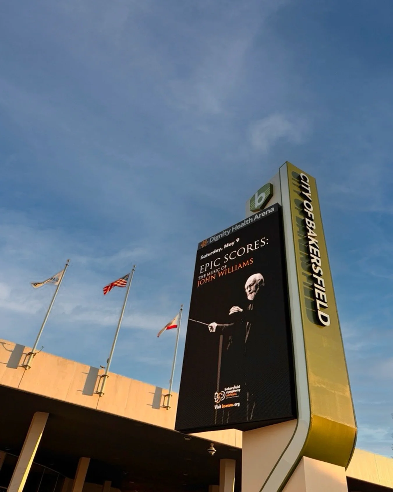 Loving the new Dignity Health Theater marquee in downtown Bakersfield. 💛🎶

Thank you to @bakersfieldcity for continuing to invest in spaces that bring our community together through arts, entertainment, and shared experiences.

We can&rsquo;t wait 