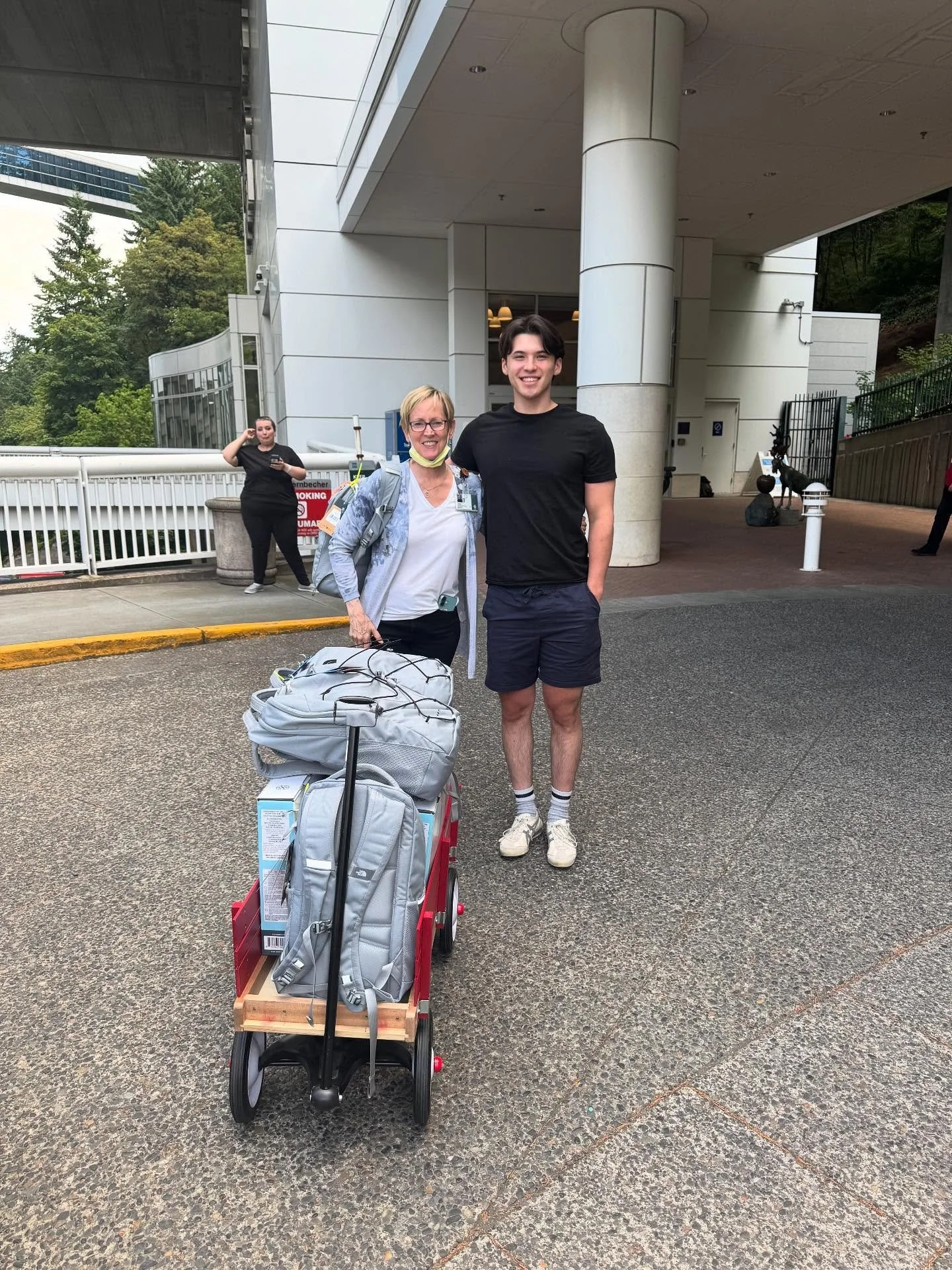 Another trip to @ohsudoernbecher successfully completed! Always thankful for the incredible hard work and dedication of Child Life Specialist Susan Sherwood - The First Night Project would not be possible without you!