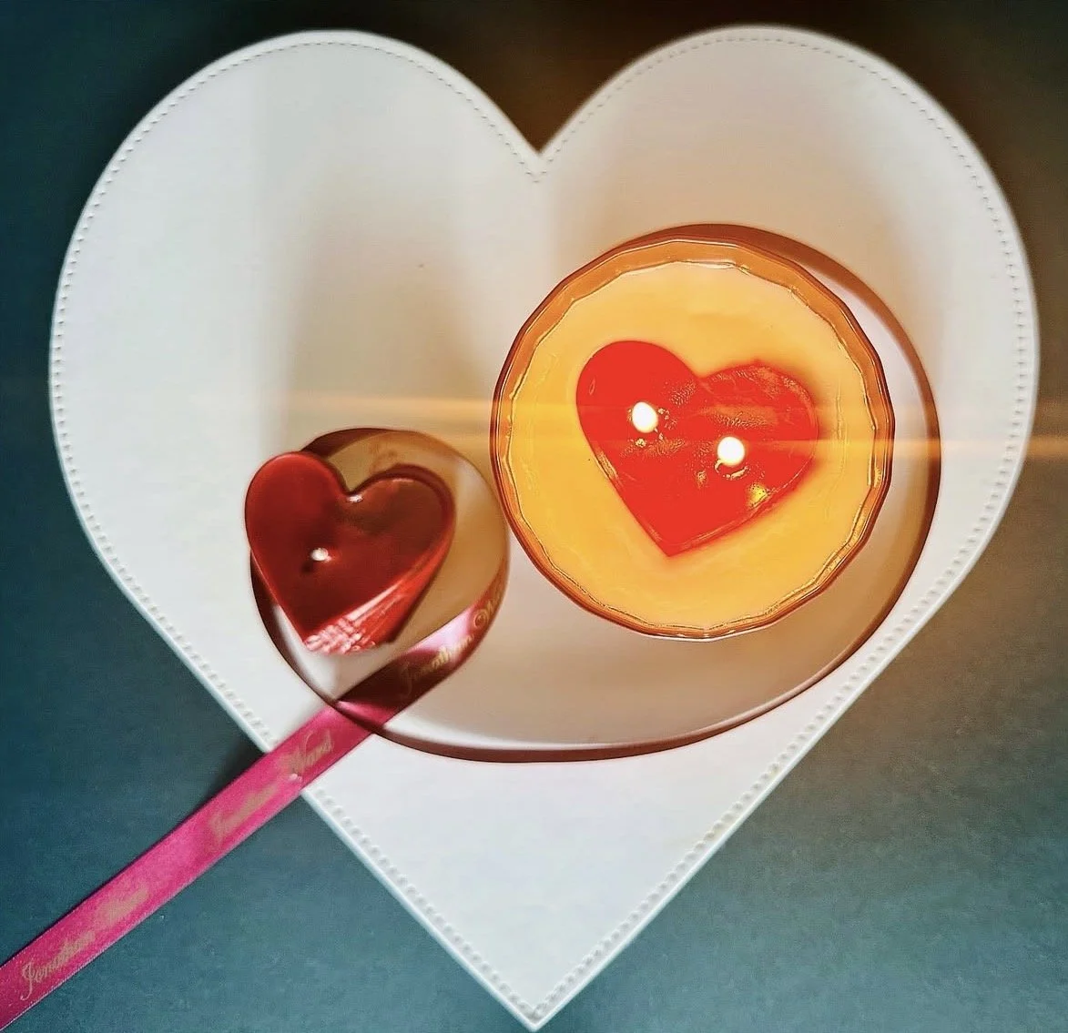 Be Your Own Valentine Kartushya Candle Hearts