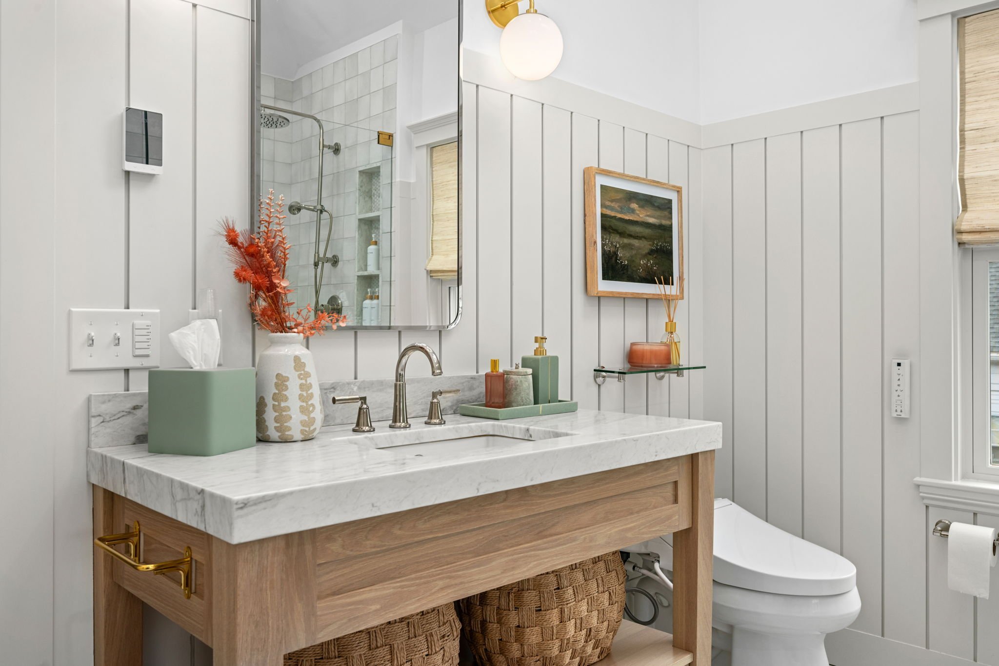 Spring Refresh: Bathroom & Laundry Room Renovations for a Classic Home with a Modern Twist