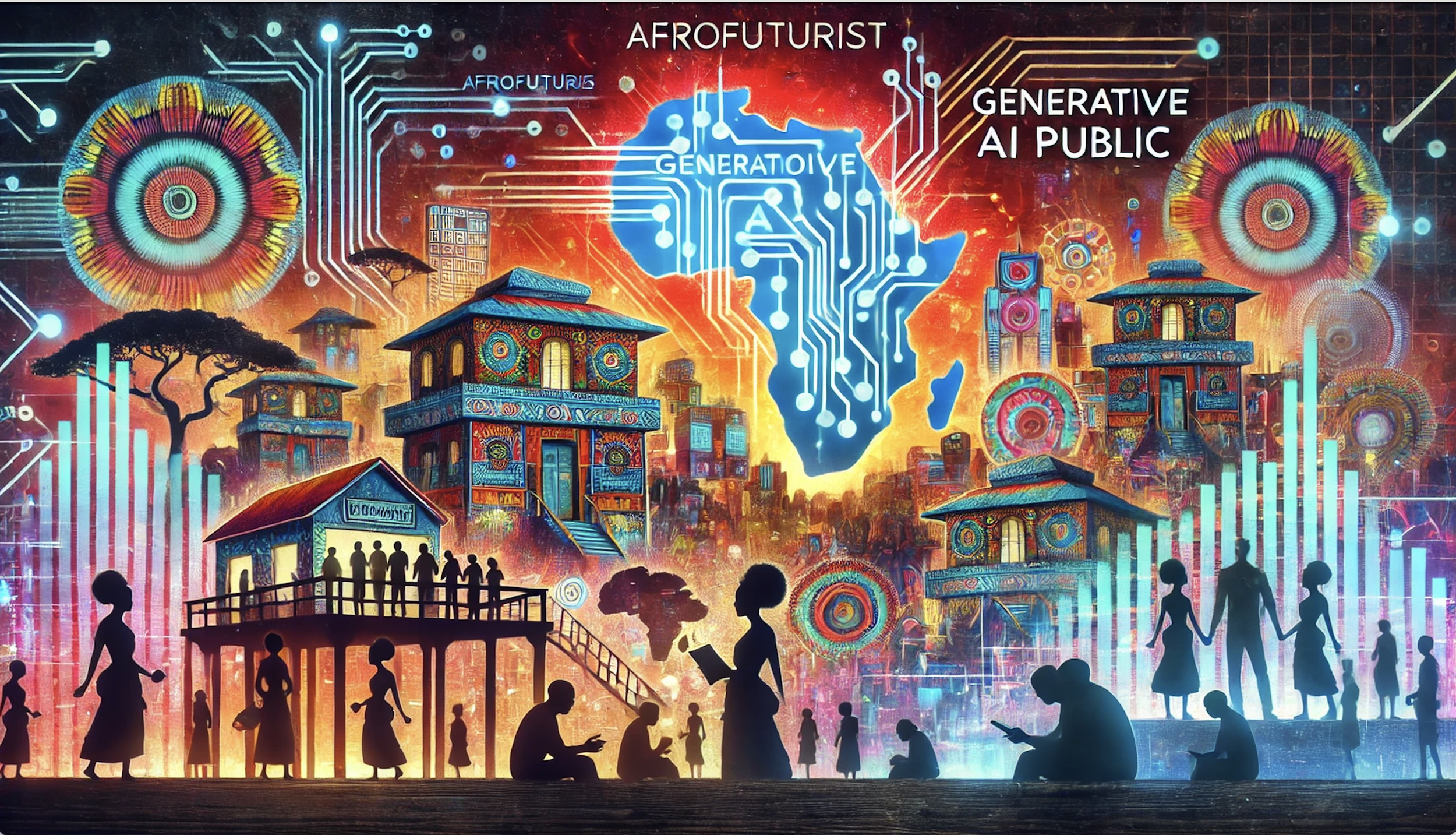 An Image of Afrofuturist Generative AI Society