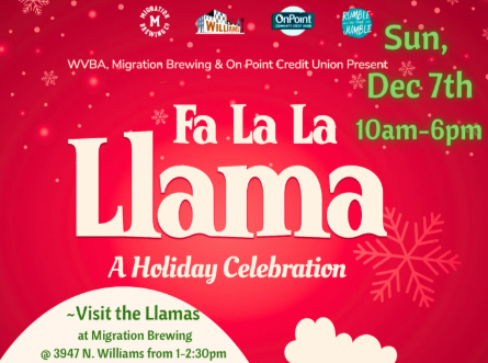 Fa La La Llama Holiday Celebration