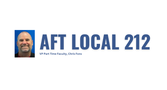 A Message from Local 212 Vice President for PTF