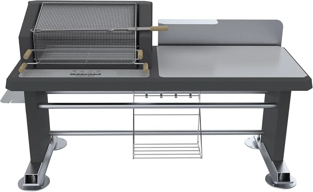 Barbecue collectif Fusion-Grill à grande surface de cuisson réglable