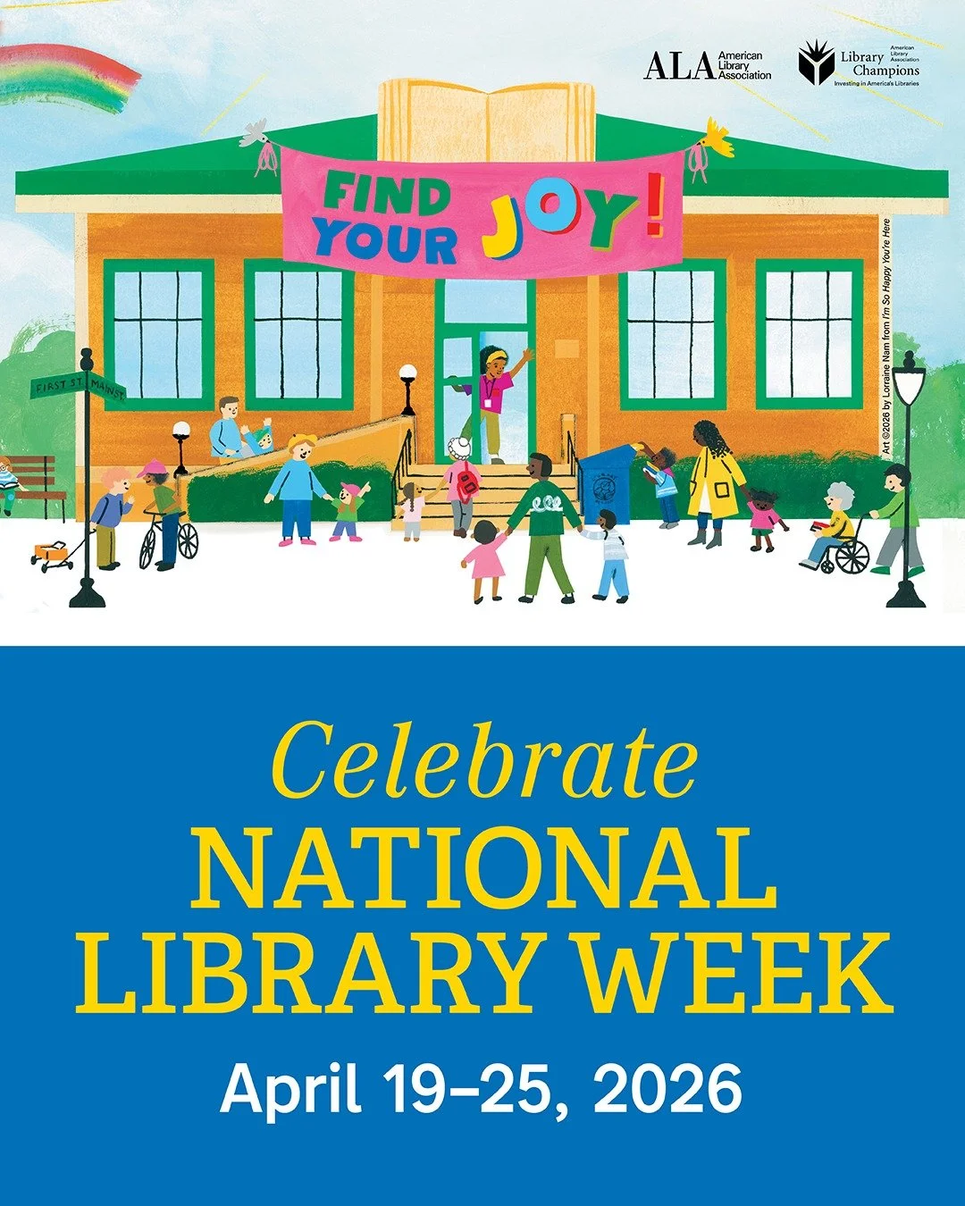It&rsquo;s National Library Week! It&rsquo;s the perfect time to remember what brings you joy at the library. Is it toddler time? Paint night? Lego club? Maybe it&rsquo;s the magazines, newspapers, videos, and books! Whatever you love about the libra
