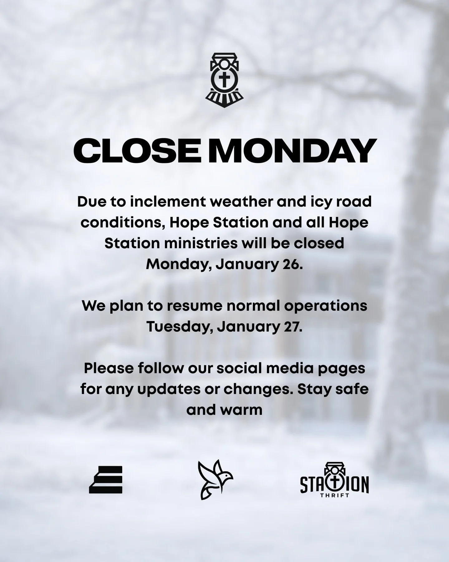 ⚠️ UPDATE FOR MONDAY ⚠️