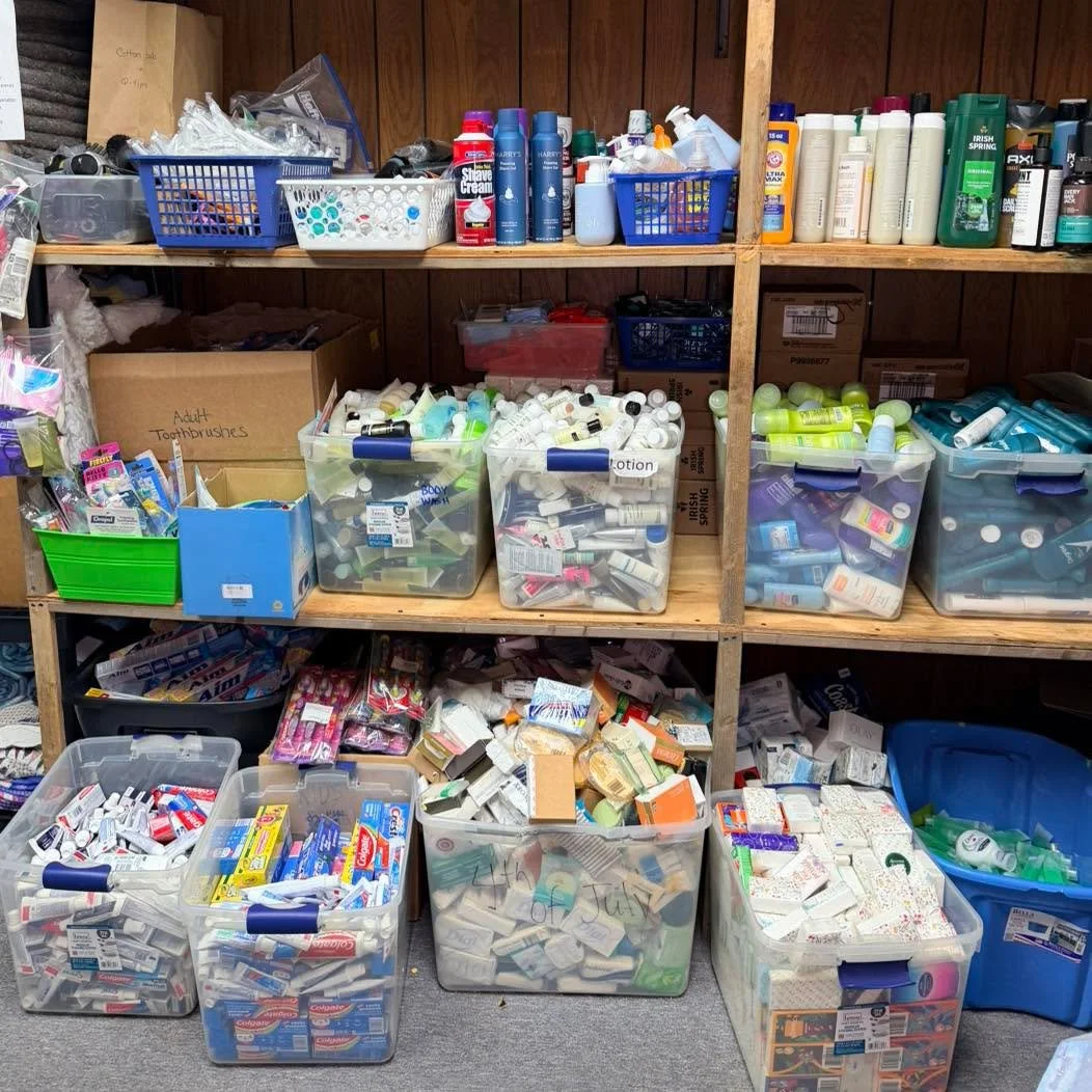 Dignity matters.

Something as simple as soap, toothpaste, or deodorant
can restore confidence, open doors, and remind someone they are seen.

This room may be filled with supplies&hellip;
but what it really holds is care.

Because every detail matte