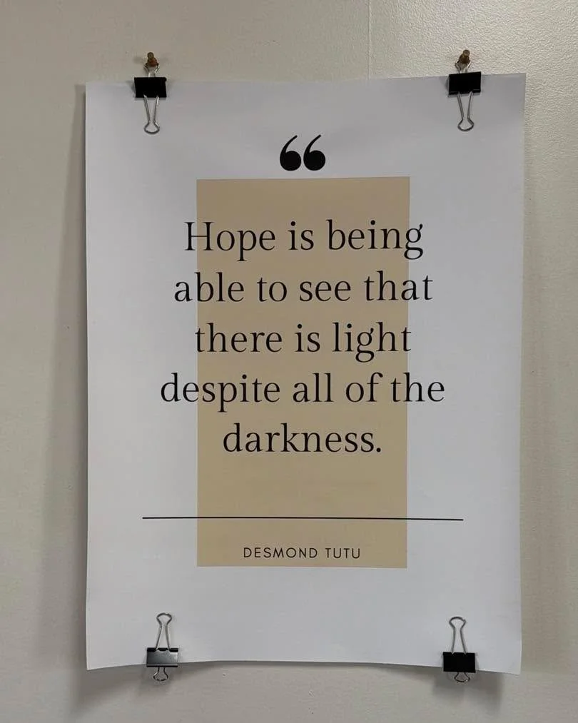 &ldquo;Hope is being able to see that there is light despite all of the darkness.&rdquo;

Those words hang on the wall at Hope Station, but they also shape the work happening here every day.

Hope is a conversation.
Hope is a meal.
Hope is a safe pla