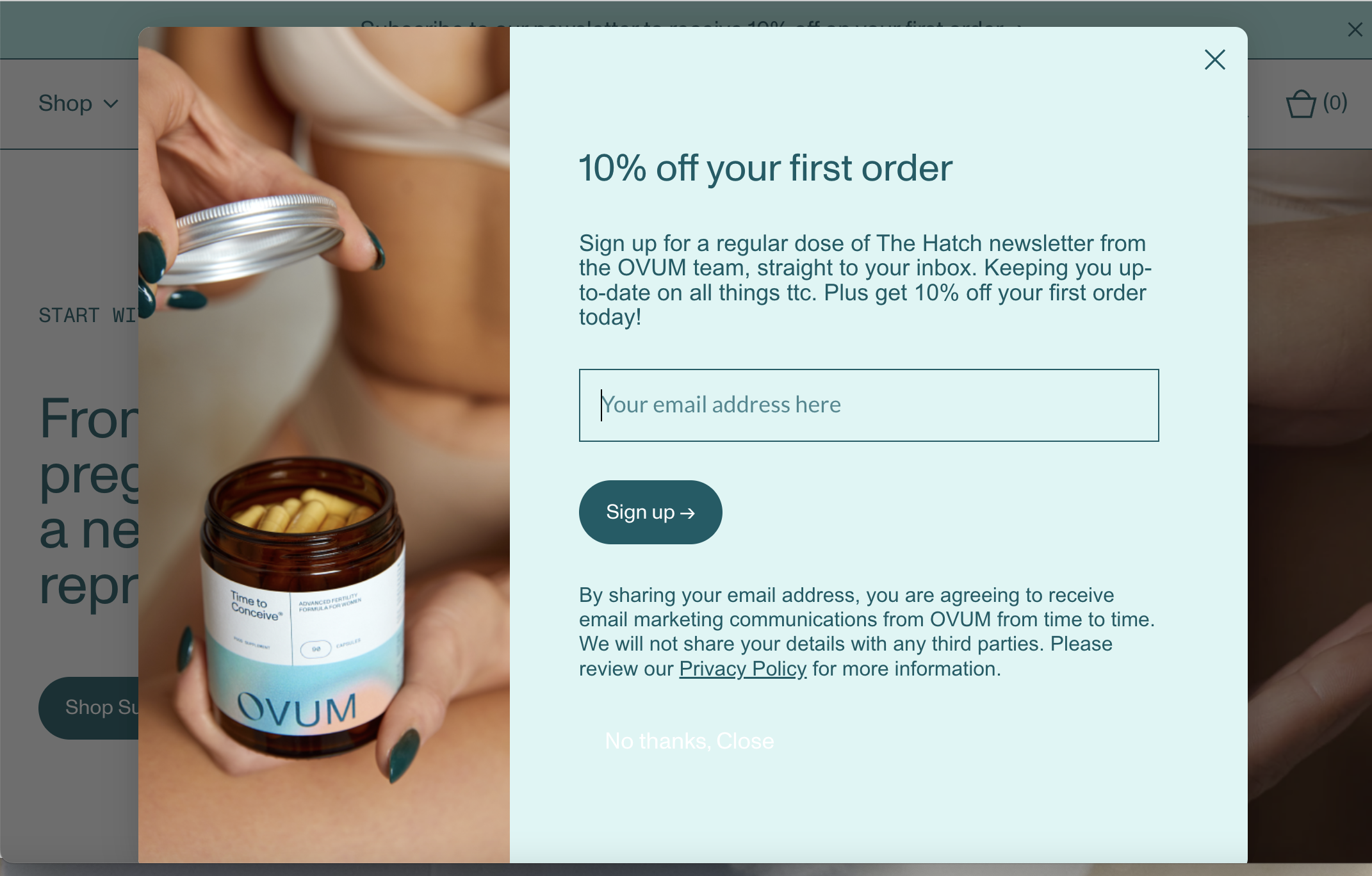 Ovum Campaign - close up shot of women holding glass jar. wellness product. lifestyle photography.