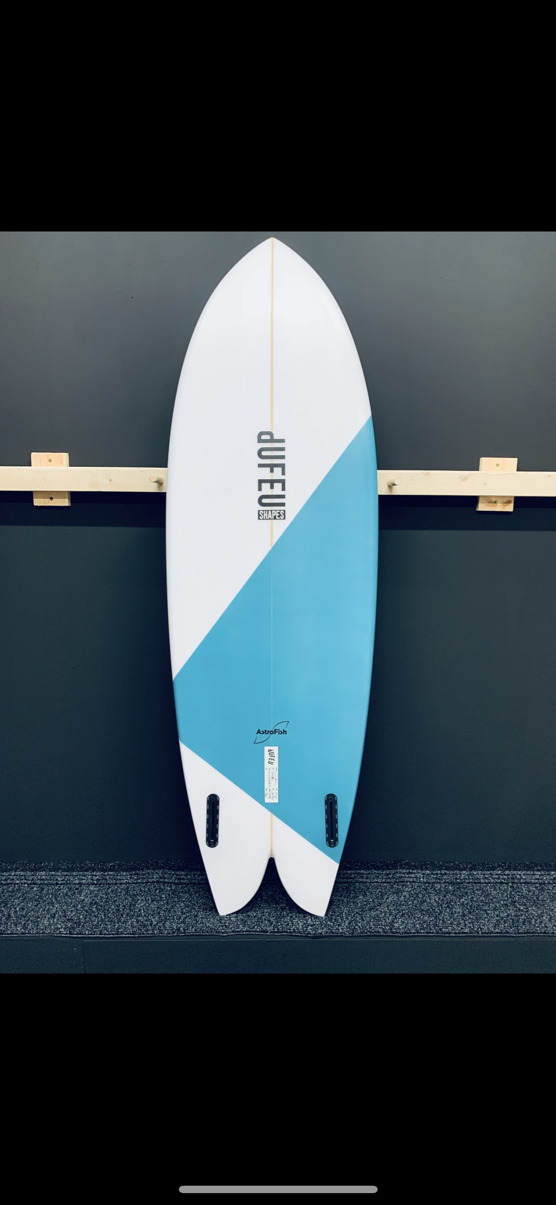 ASTRO 5’10 x 20 3/4 x 2 5/8 36L Twin Fin - Futures