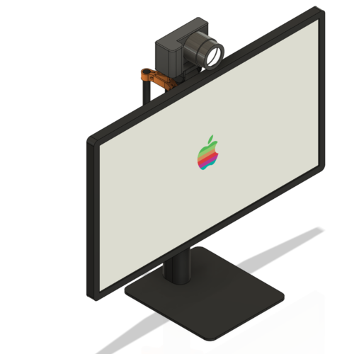 LG UltraFine 5K Display with ScreenRig & DSLR