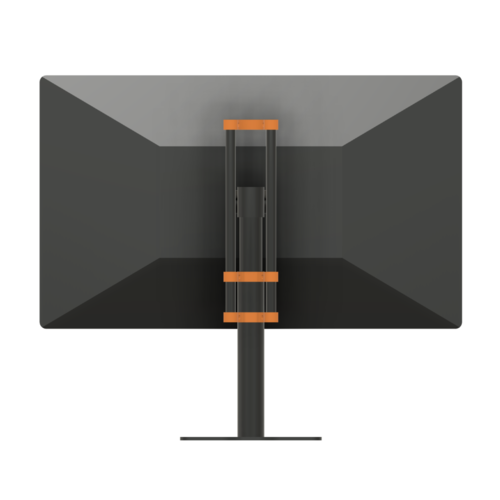 LG UltraFine 5K Display with ScreenRig attached