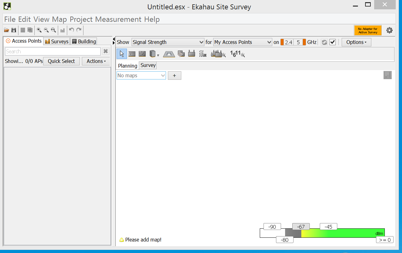 WARNING MESSAGE: ‘No Adapter for Active Survey’