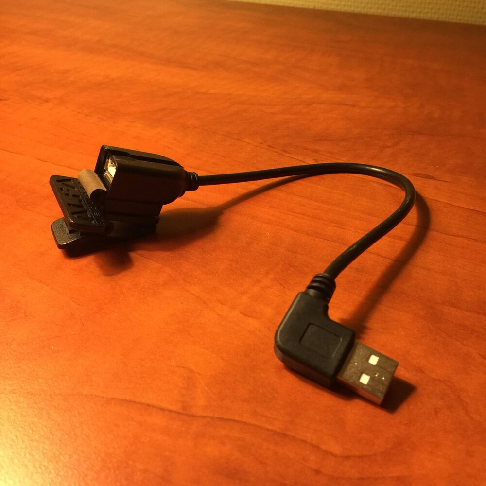 90 degree USB, Dongle Clip &amp; cradle