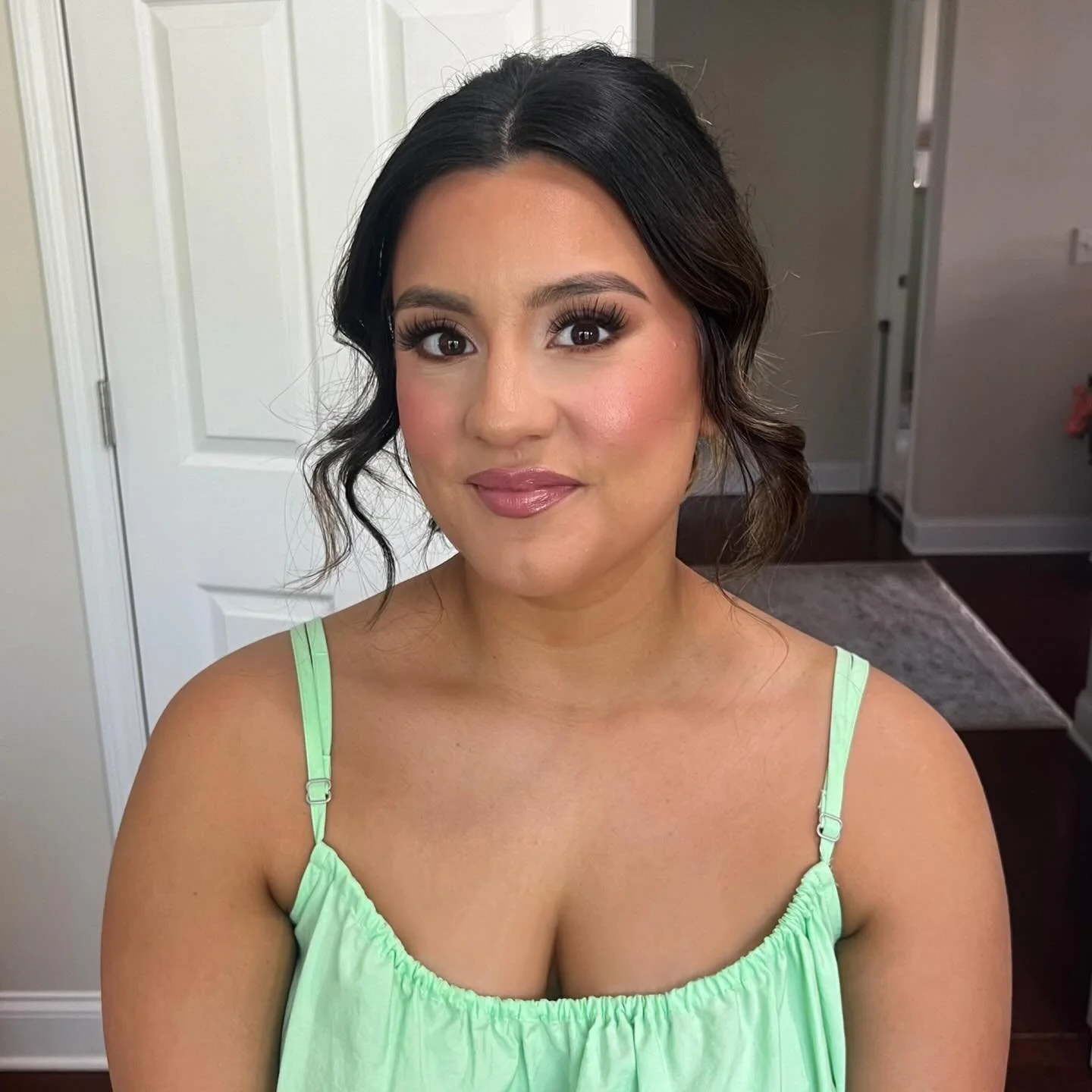 Rehearsal dinner glam on @ruthhtellezz 🔥 h|m by me❣️ #rehearsaldinner #lknmua #cltmua #weddingmua #bridalmua