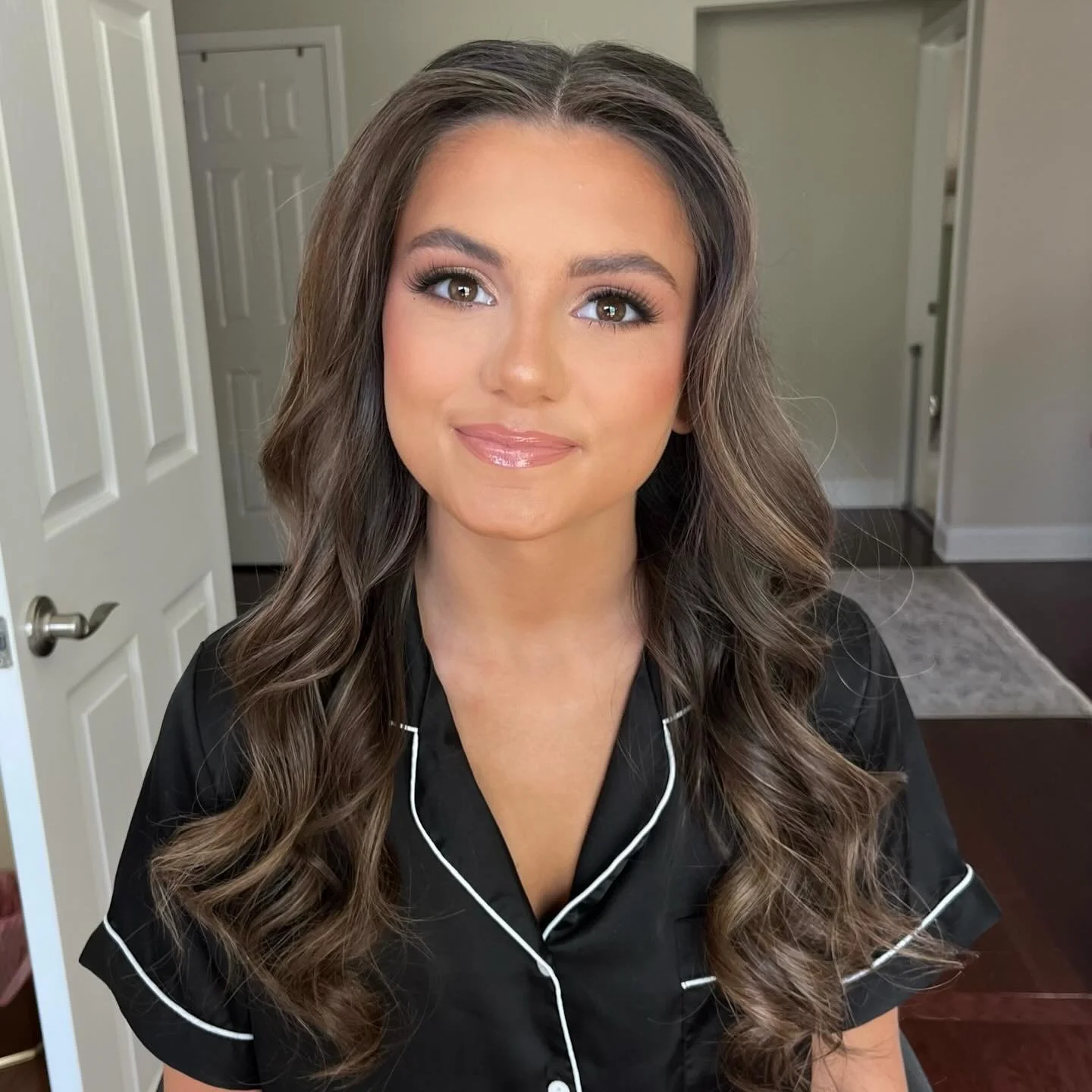 It&rsquo;s prom season 💖 I don&rsquo;t get to work with a lot of prom girlies because of weddings but I love when I do!! 🫶🏼 h/m by me🤍  #promhairandmakeup #promglam #ncmua #lknmua #promseason