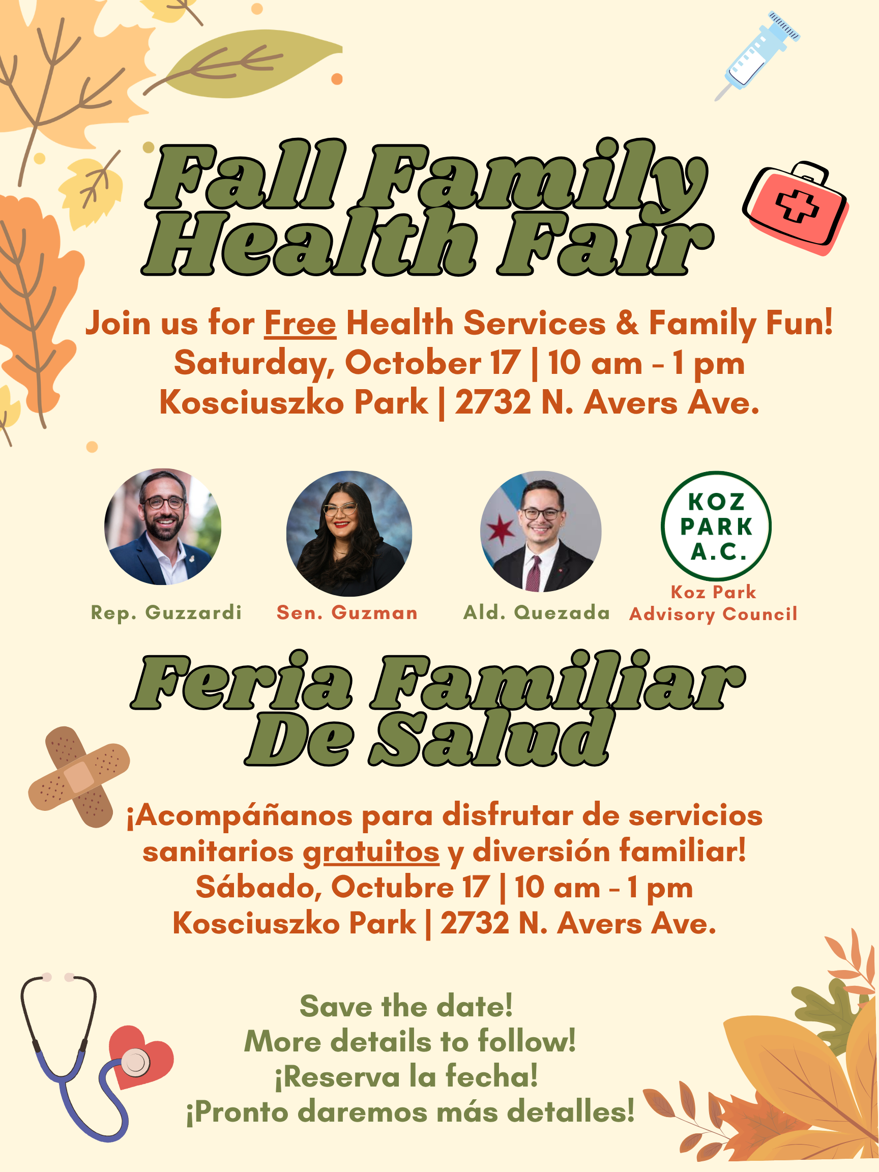🗓️🍂 Save the Date for our Fall Family Health Fair!