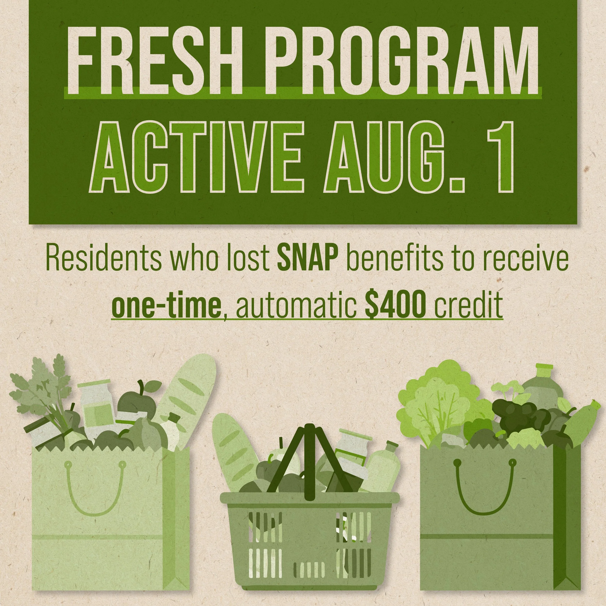 🍏🥕 Food Assistance for 175,000 Illinoisans who lost SNAP Benefits