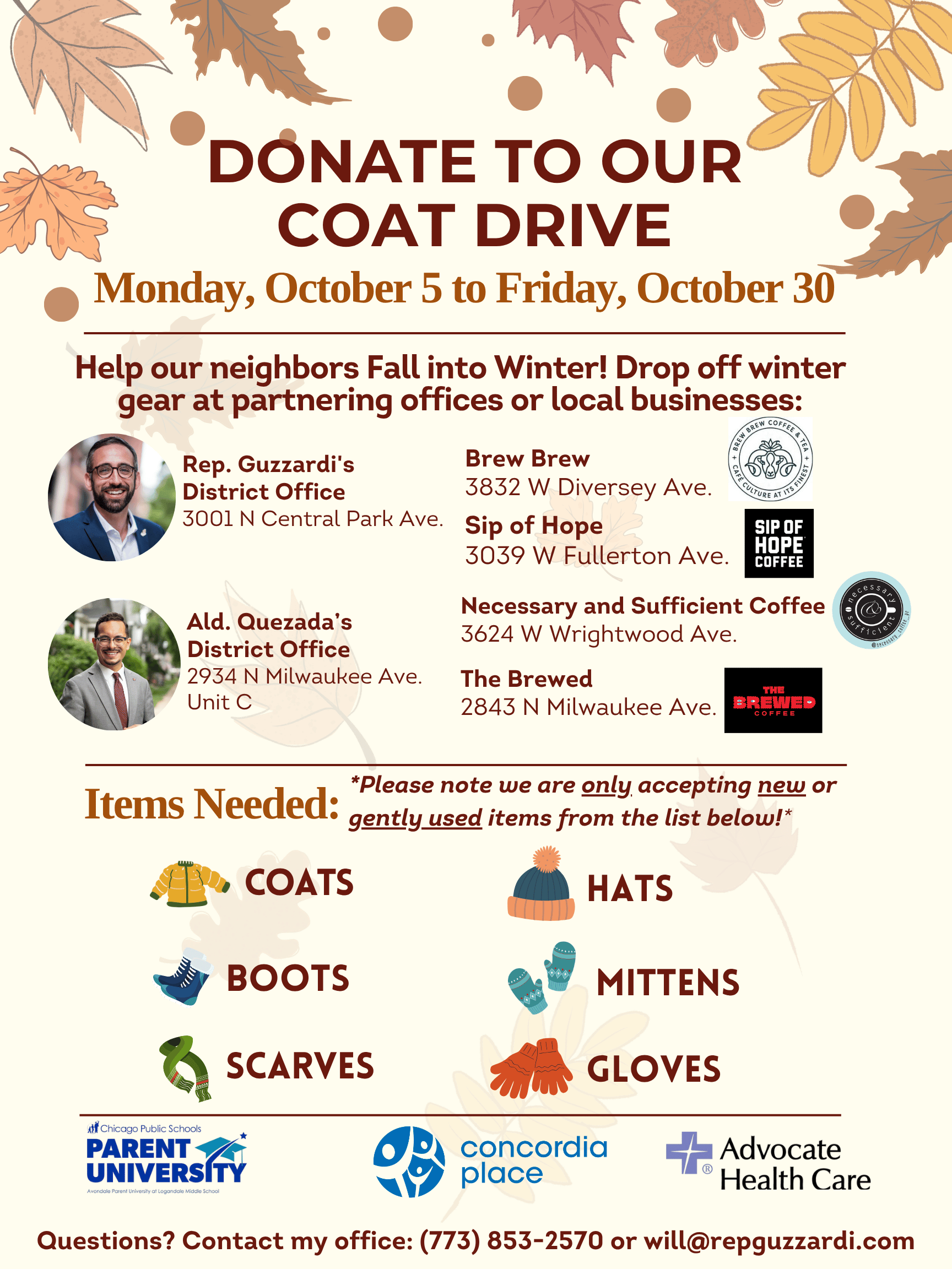 🧥🍂 Donate to our Coat Drive!