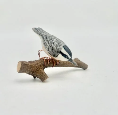 Nuthatch sculpture