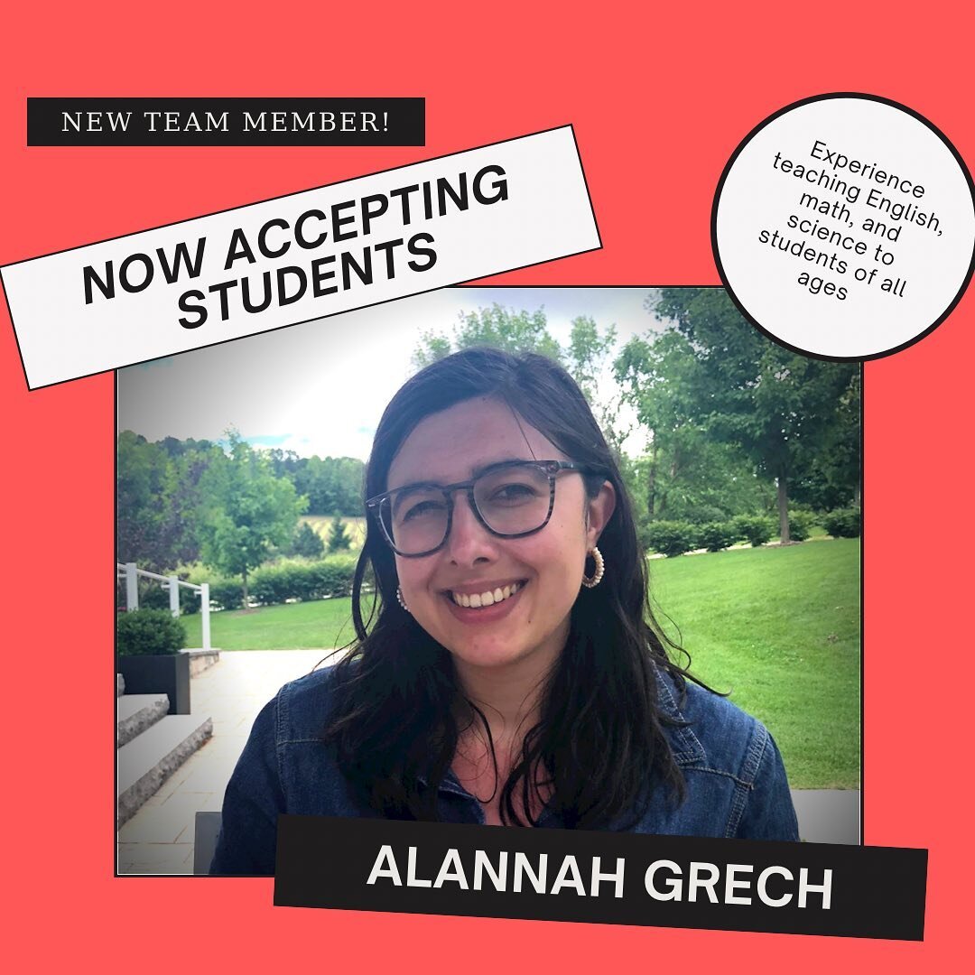 Alannah teaches everything from phonics and elementary math to physics and calculus. For more information, DM us or schedule an introductory call on ellenteaches.com. ✨