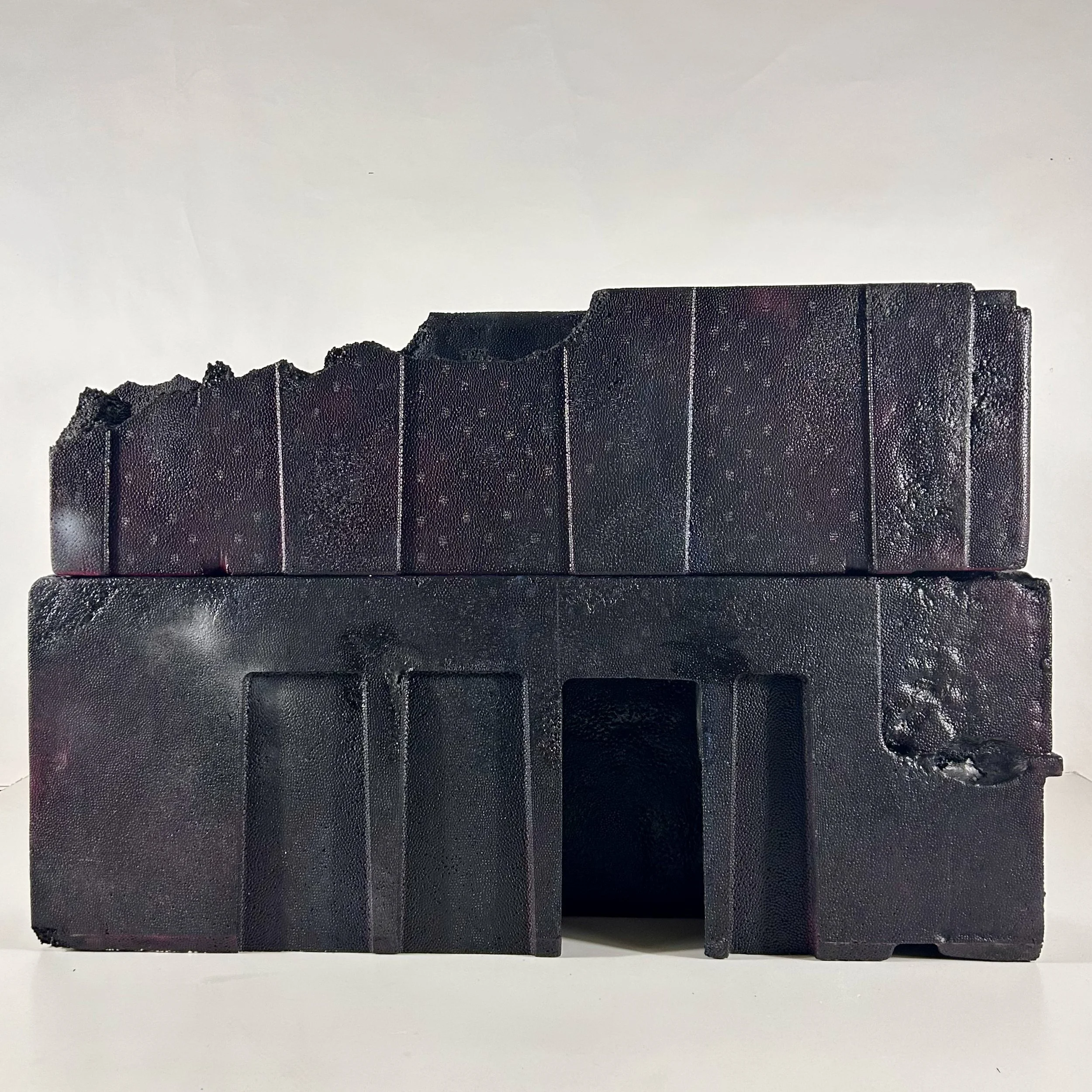  Crypt  
24"x37"x8"  
painted foam assemblage  
2025