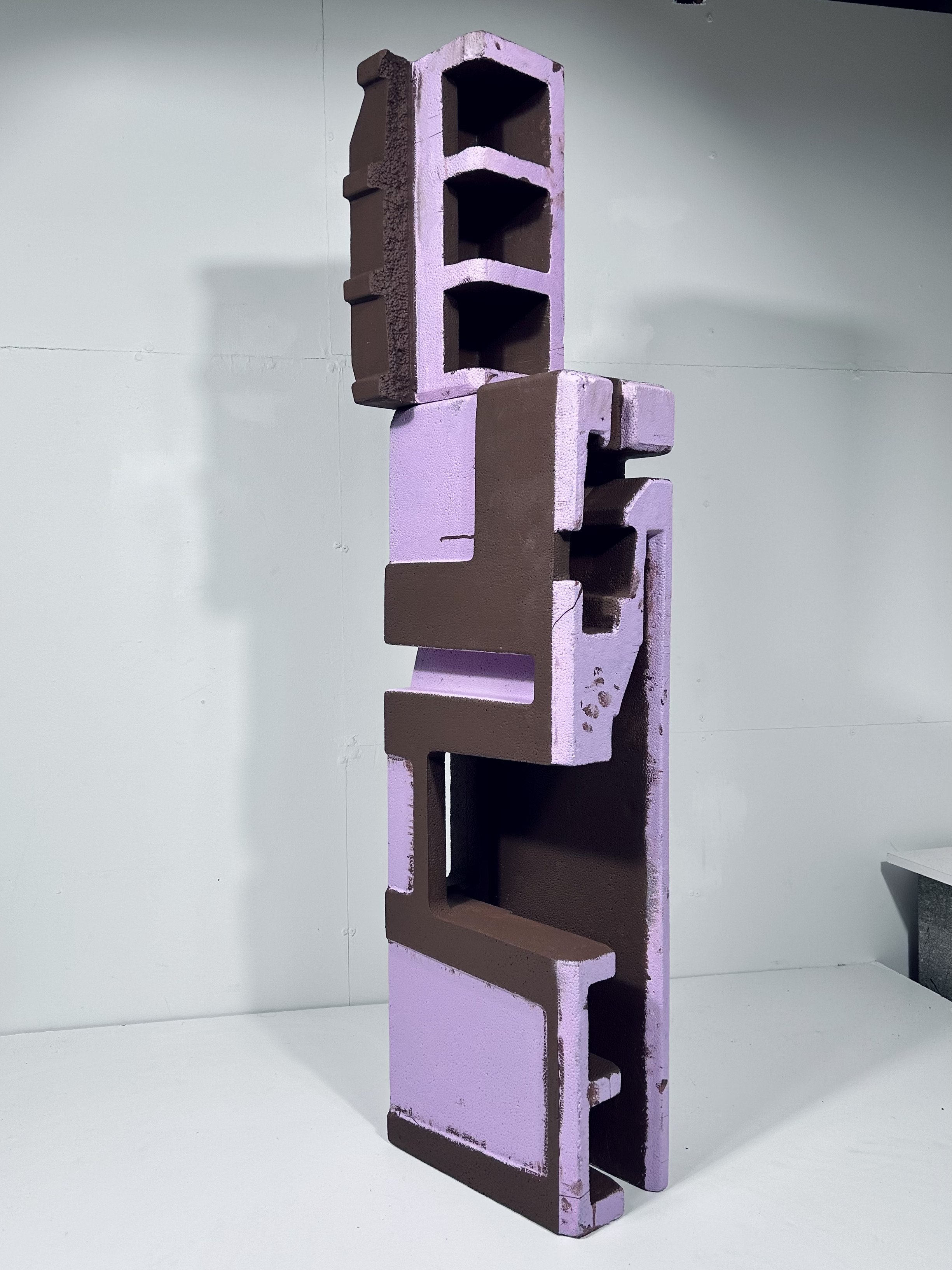 Seer  
50"x8"x13"  
painted foam assemblage  
2023