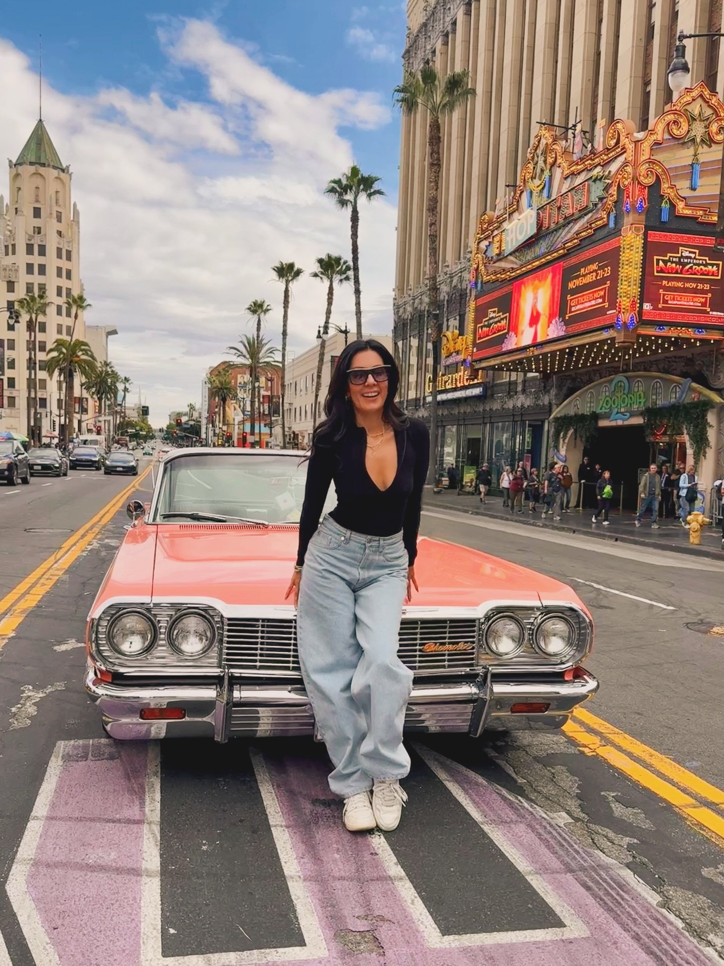 Yesterday was pure perfection - loved spending time with friends and taking my car out for a spin. #theworldisyours 

#herdriveinstyle #1964impalass #impala #saturdaycruise #lowrider #cruising #la #chanelsunglasses