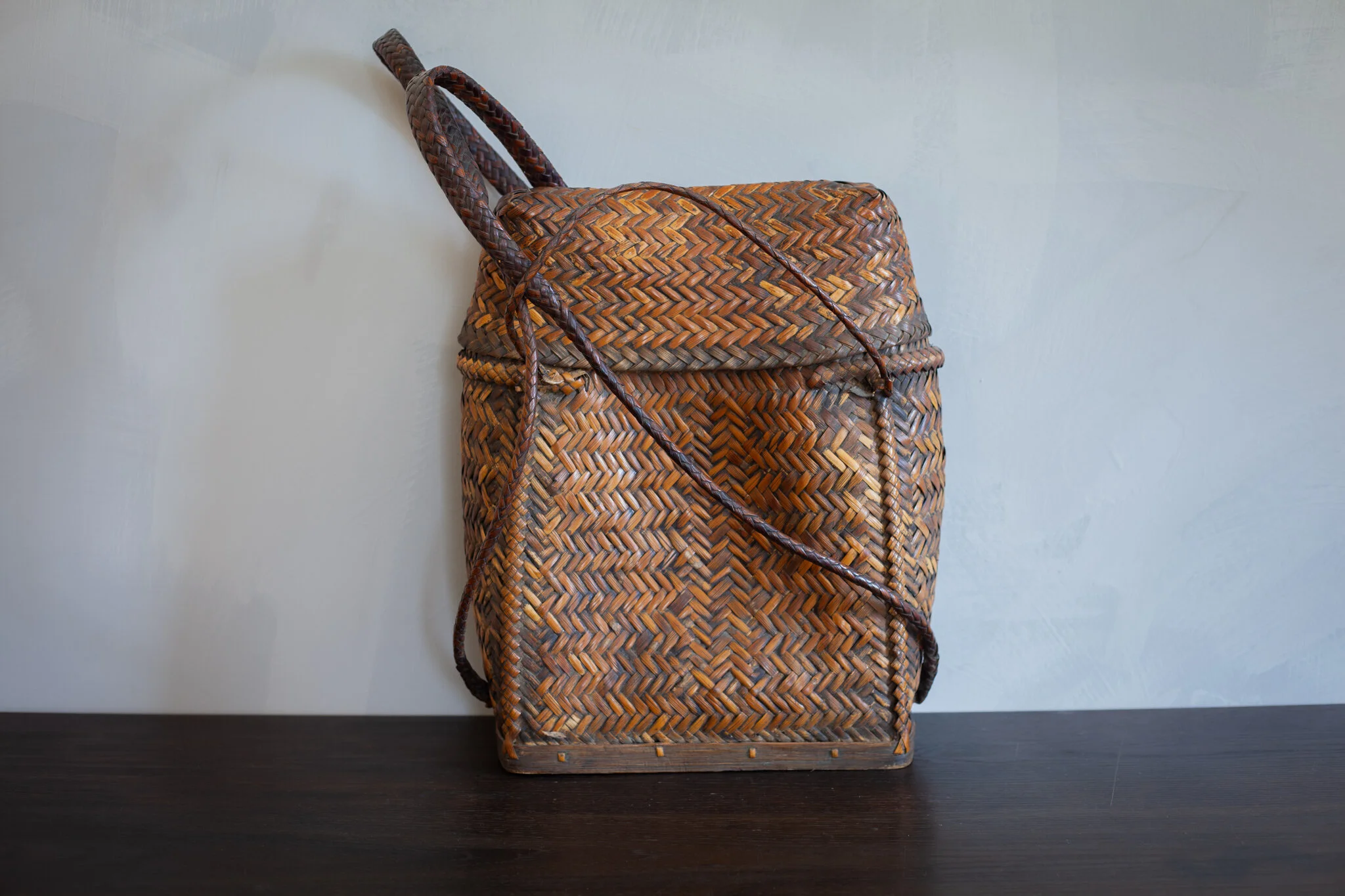 wicker backpack