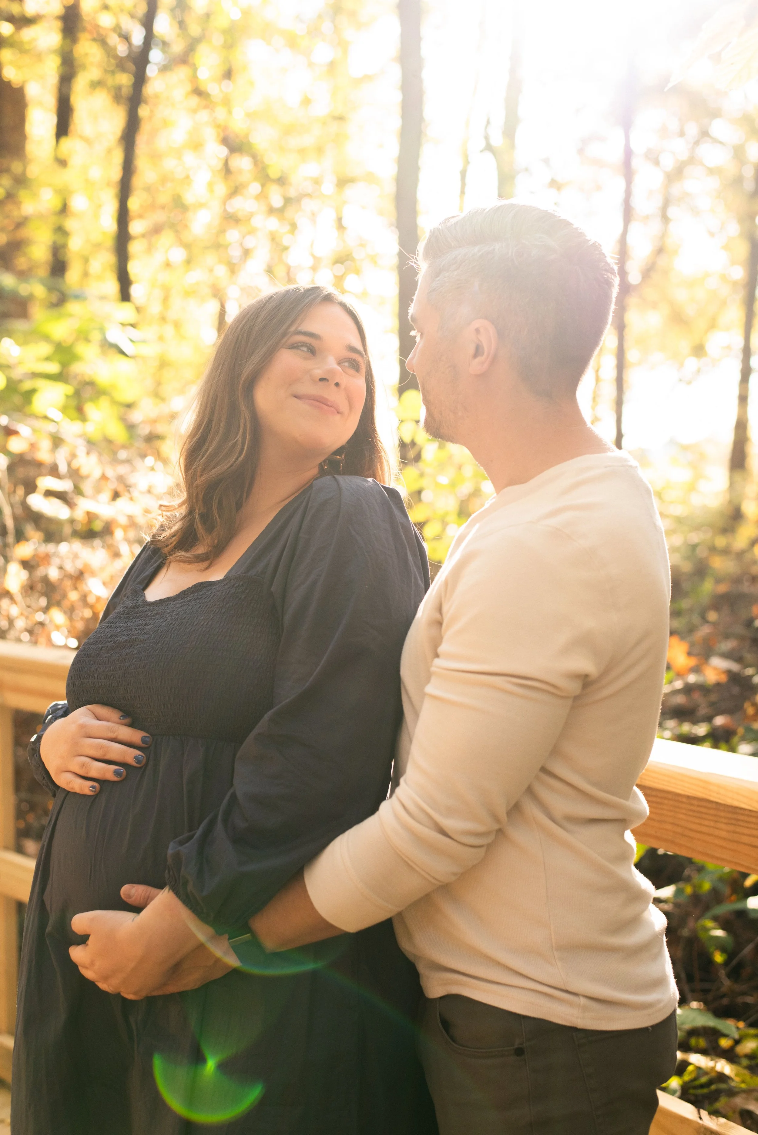 Fall Maternity Session at Wesselman Woods – Evansville, Indiana Photographer