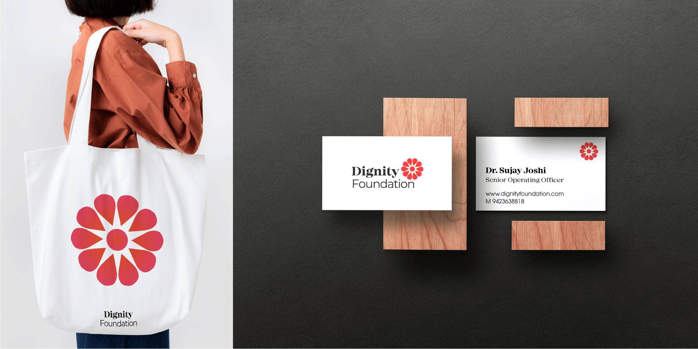 Dignity Foundation in Brand Identity, Digital Design & Signage