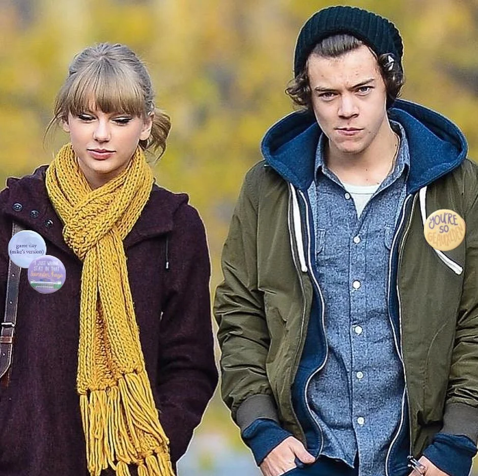 !!!! taylor and harry spotted before the lsu bama game wearing geaux geaux buttons !!!!