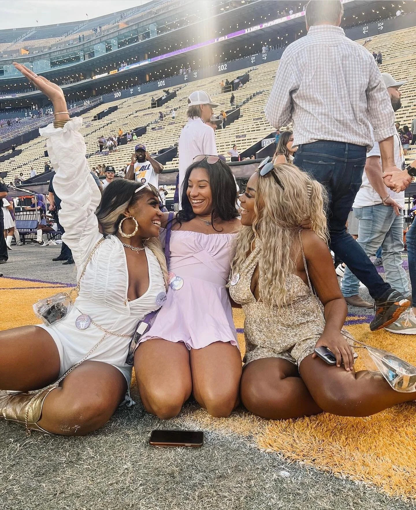 mood after storming the field on Saturday !!! so proud of our tigers 🐅 💓