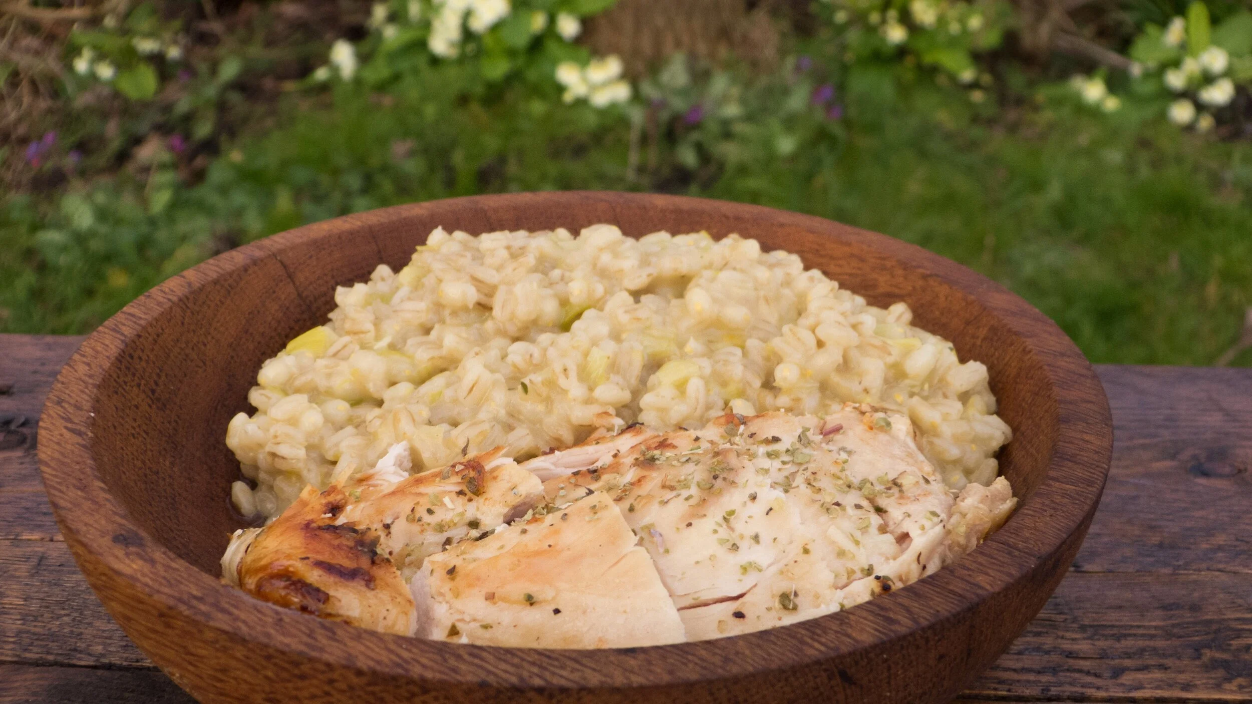 Cheesy Barley (Viking risotto)