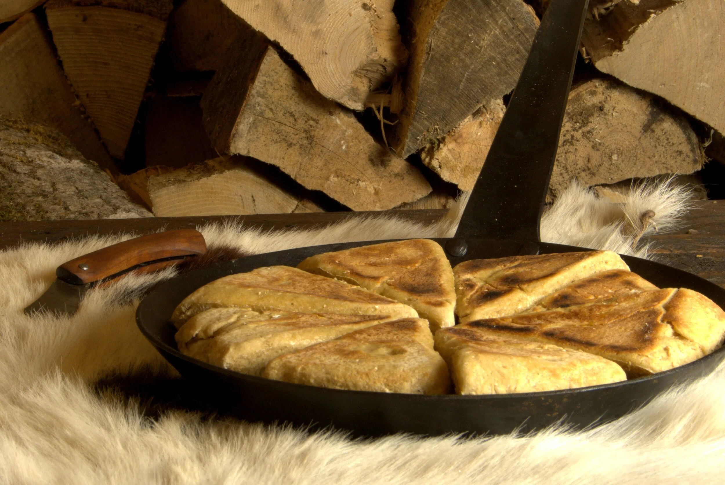 Pan fried oat bread