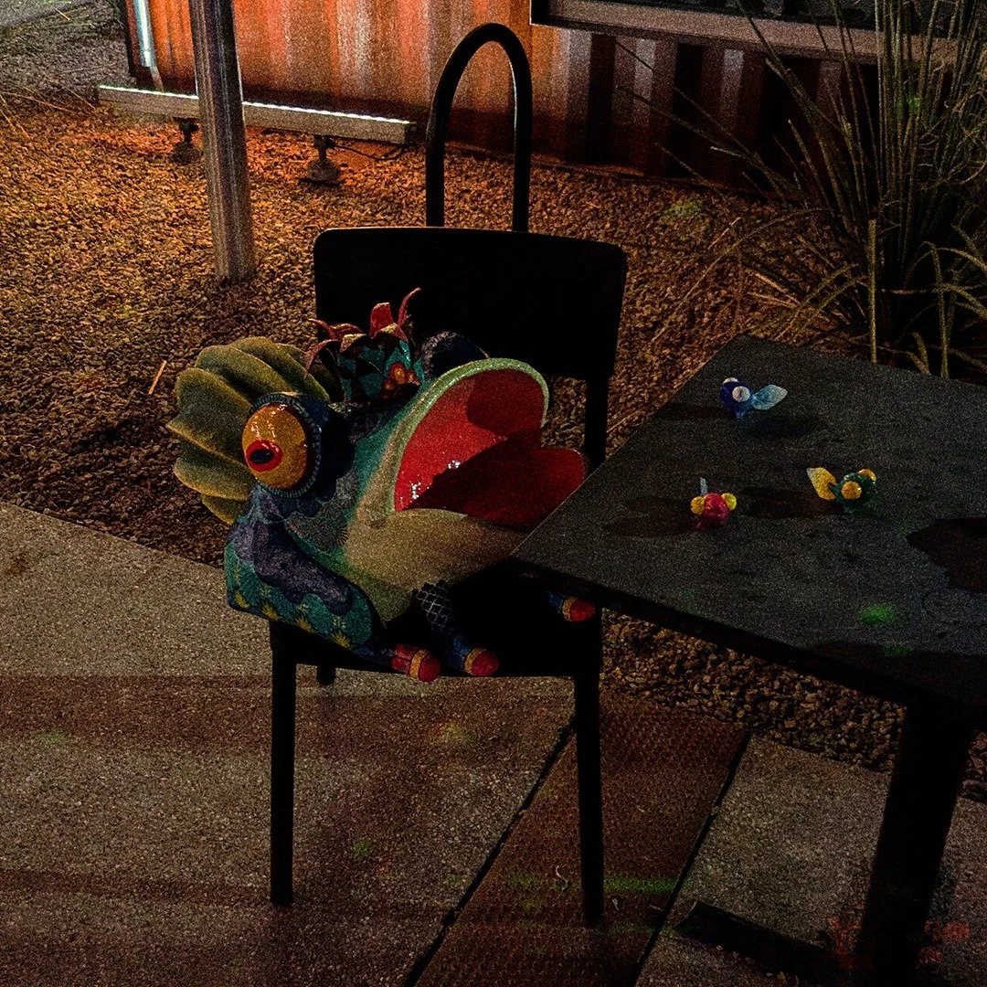 I went to the annex to grab some ramen and I found this giant toad lurking around. It disappeared into a puddle nearby with its baby following closely behind. 
🐸🌧️🌀
#CryptidSighting #DesertCryptid #arizona