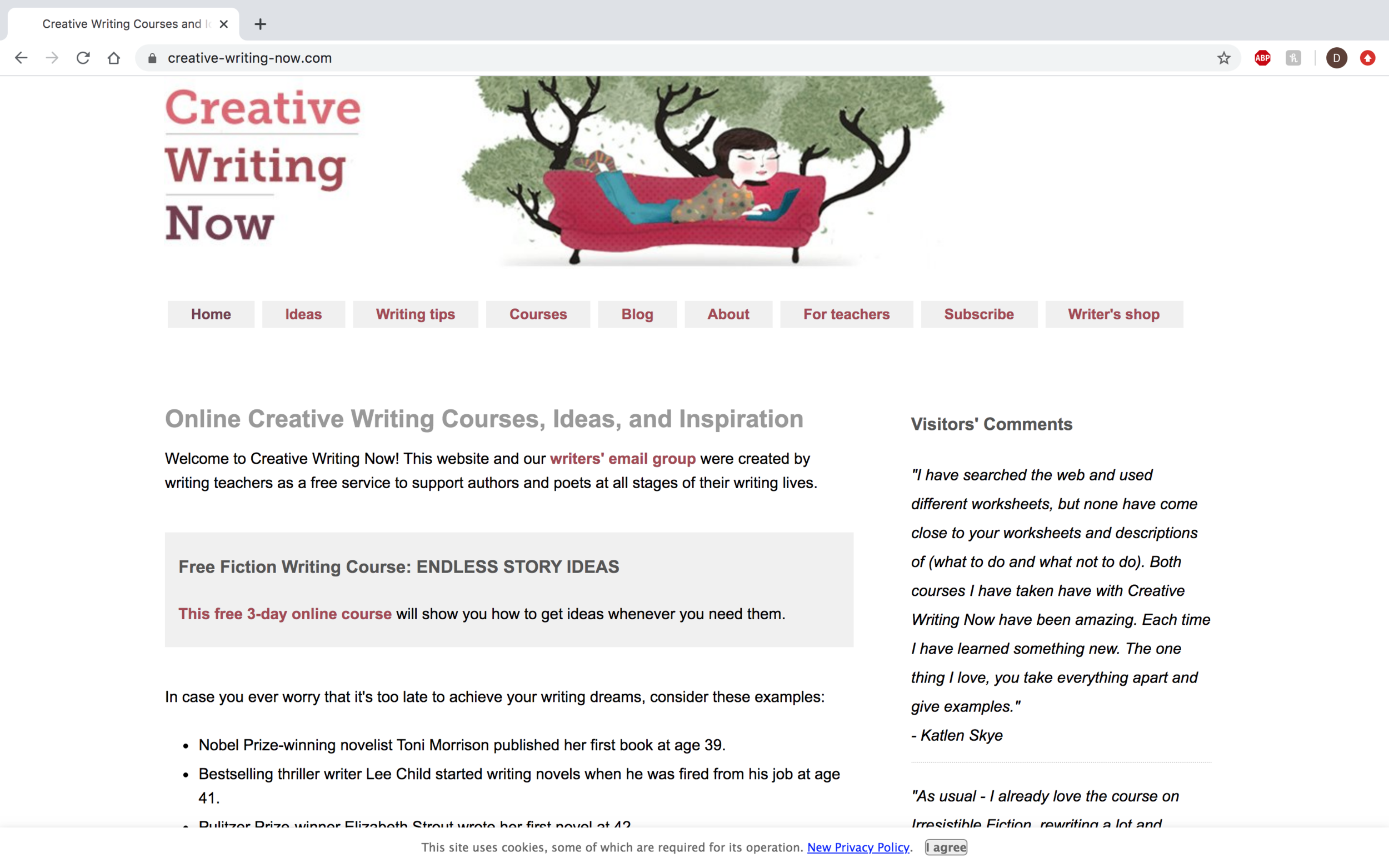 creative writing now com