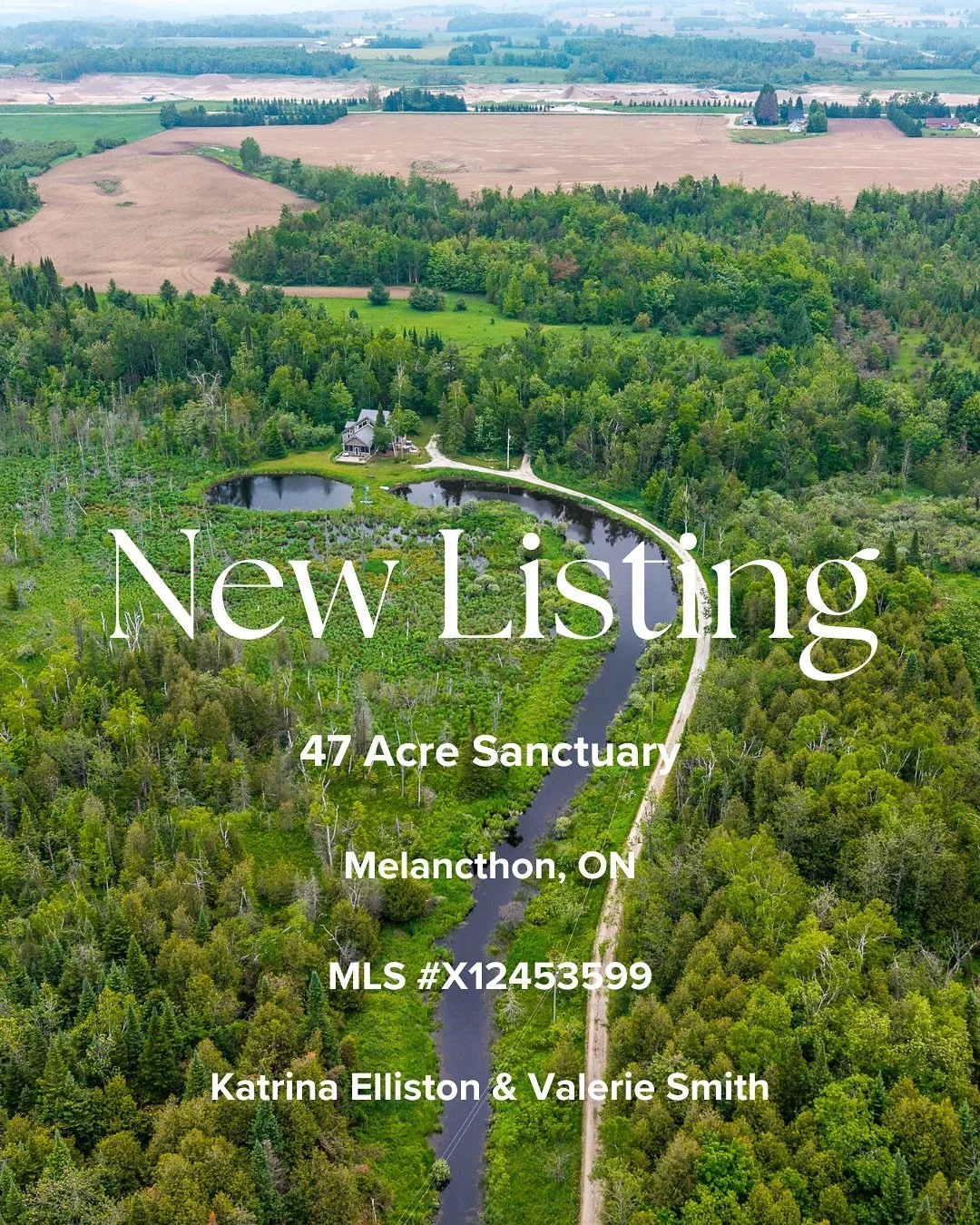 🌿 Welcome to your 47-acre sanctuary! 🌟

Privacy, nature, and endless adventure await just 30 mins north of Orangeville. Tucked away down a scenic, tree-lined driveway, this one-of-a-kind home offers peace and seclusion with all the comforts of mode