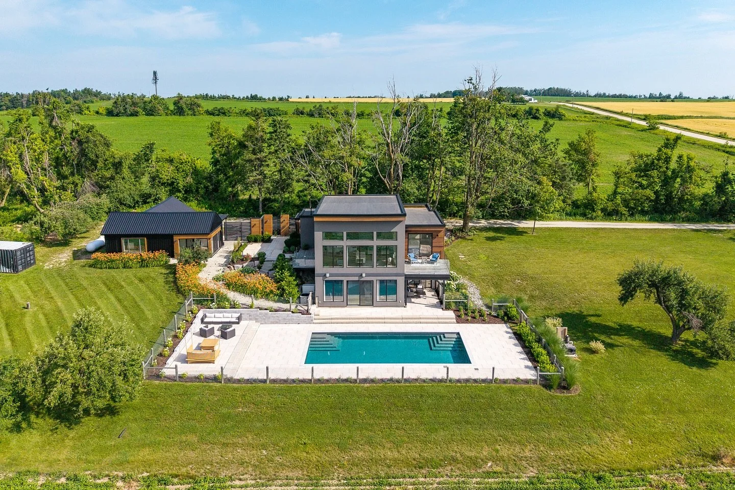 🌅 Welcome to Viewfield &mdash; an exceptional 3-bedroom retreat blending European elegance with breathtaking natural beauty. Nestled on 1.3 acres just outside charming Creemore, this home offers stunning sunrise and sunset views that will captivate 