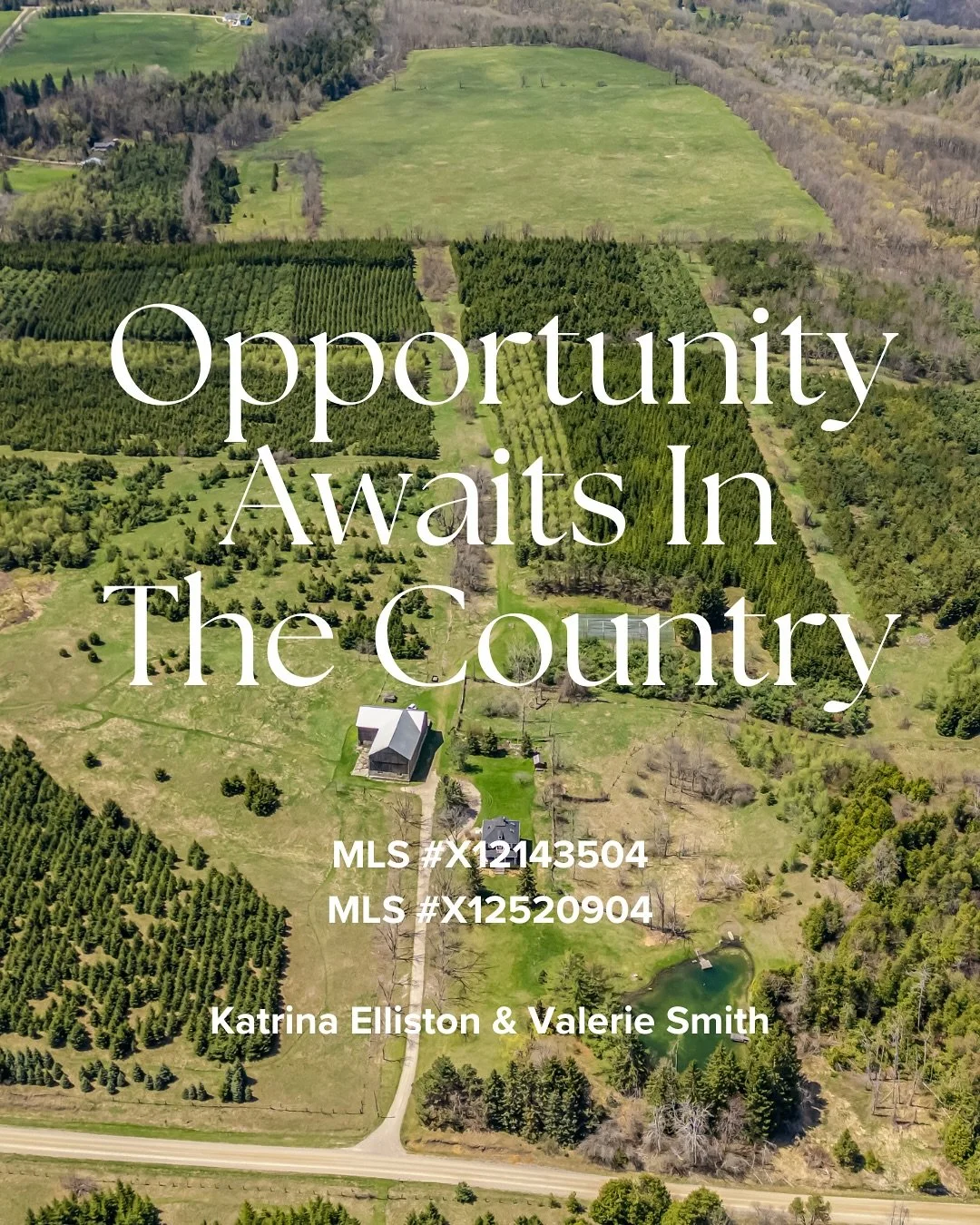 🌾🏡 Charming Country Escapes with Endless Opportunities Available! 🌳✨

Discover our two stunning farm listings, each a unique slice of paradise! 🌄

🏞️ House One:
Nestled in the rolling hills of Mulmur, this 88-acre preserved brick farmhouse radia