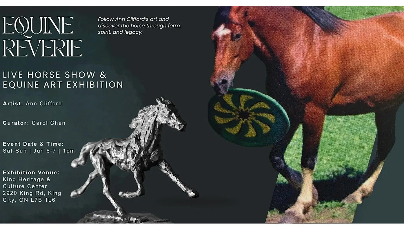 Looking forward to seeing @anncliffordart today at the Equine Reverie Live Horse Show &amp; Equine Art Exhibit in King today. 🐎

I love Ann's work, and there couldn't be a more fitting setting than this beautiful event in the heart of Ontario horse 