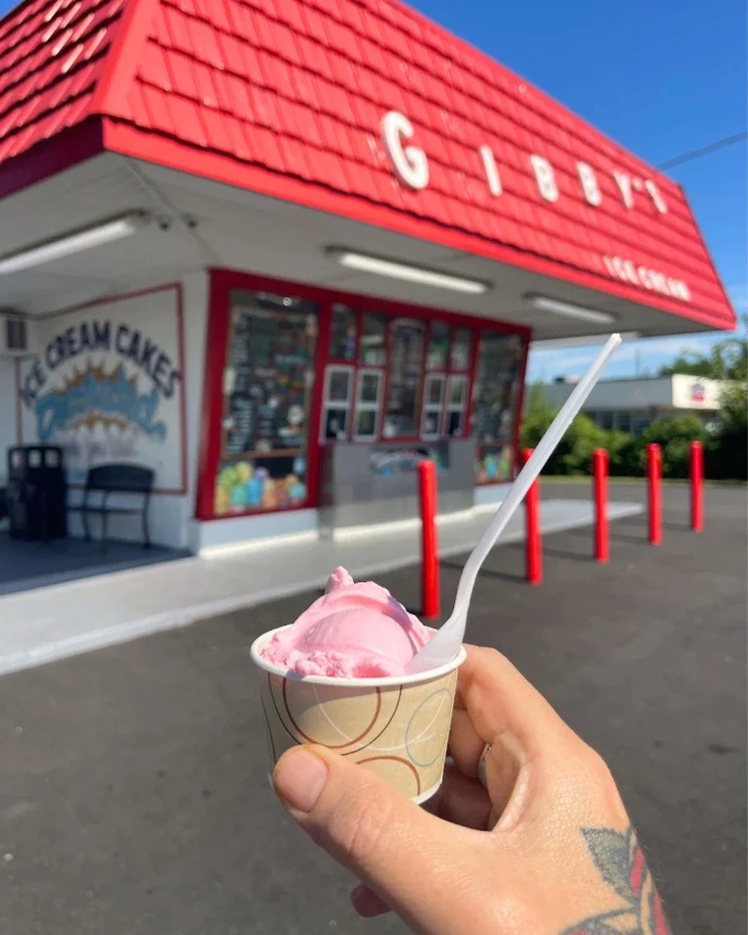 Opening day is TOMORROW. 🎉 After a long winter our favorite thing is seeing your photos start rolling in &mdash; first cones, big smiles, and all your go-to Gibby's orders. Come celebrate with us and tag us in your pics. We want to see them ALL! 🤳?