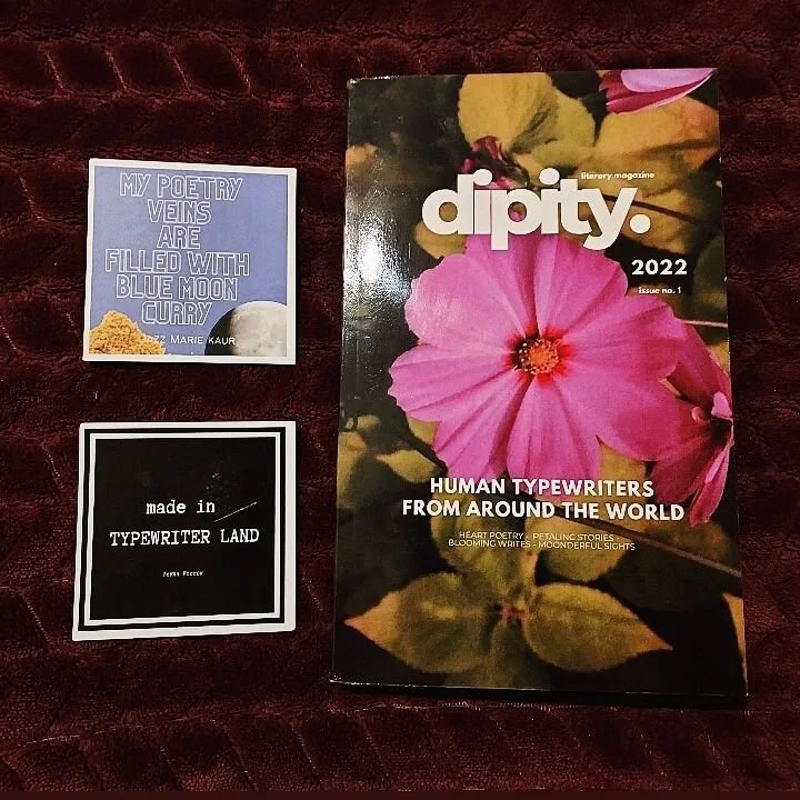 Picked up some cool merch from the wonderful Jazz Marie Kaur &amp; Dipity Literary Magazine! I'm featured in the Artist Island section of this print of the zine and will have a poem included in the re-print! 

I'm very excited and will share more whe