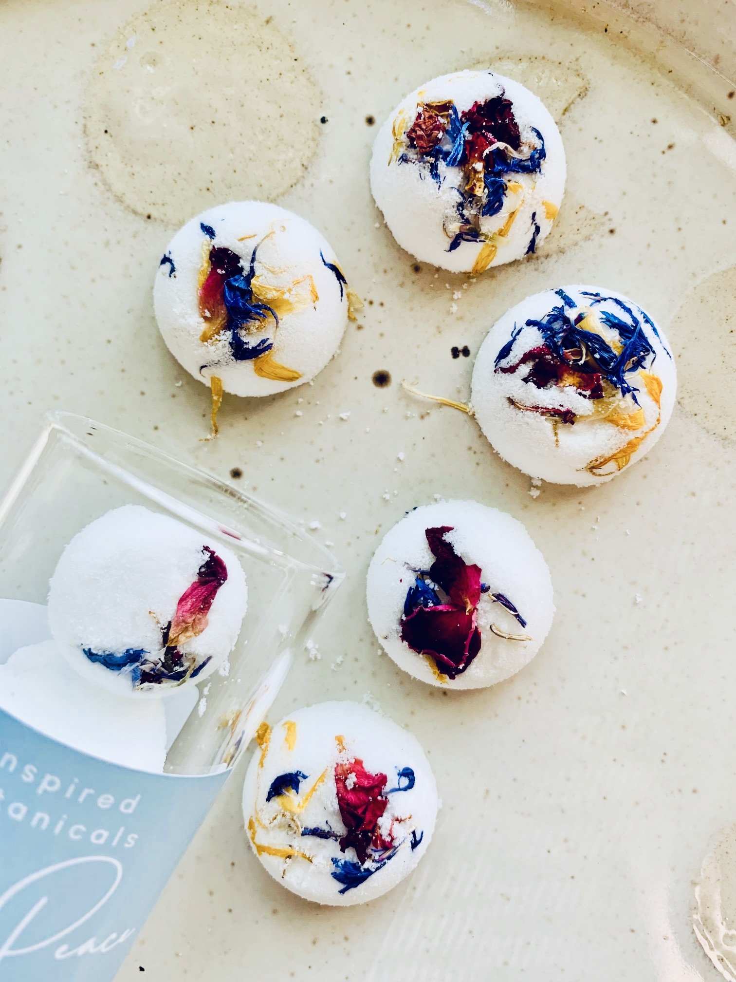 Mini Peace Botanical Bath Bomb Fizzies