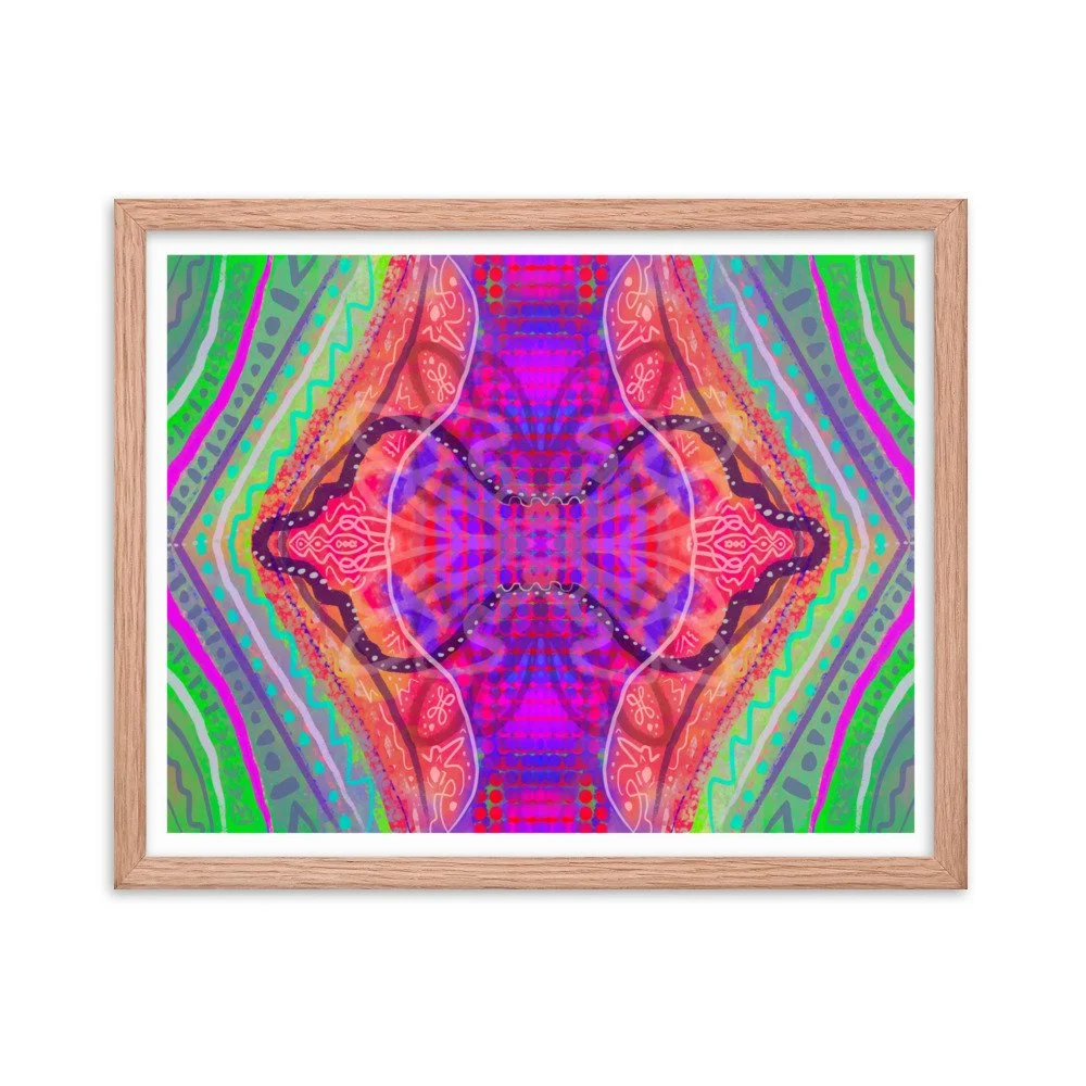 April Mandala Framed photo paper poster — Beebe Arts LLC