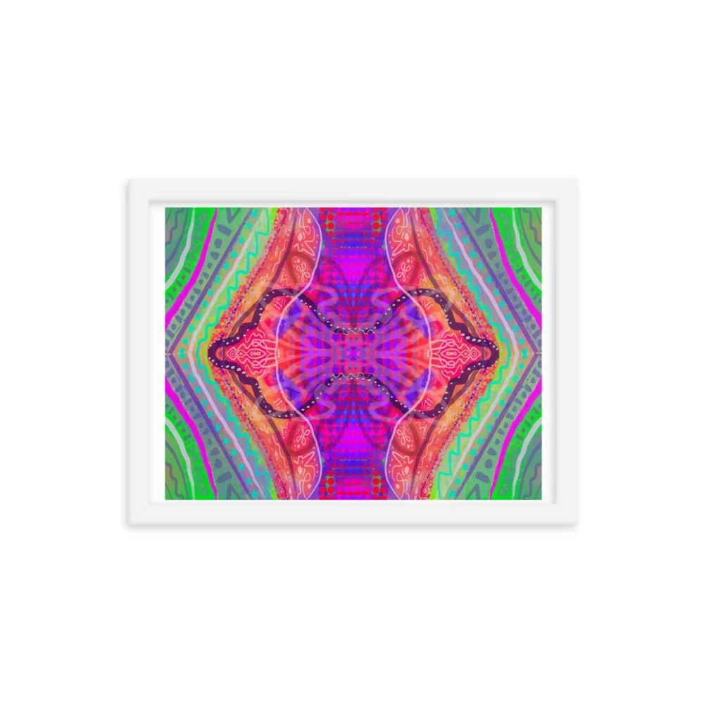 April Mandala Framed photo paper poster — Beebe Arts LLC