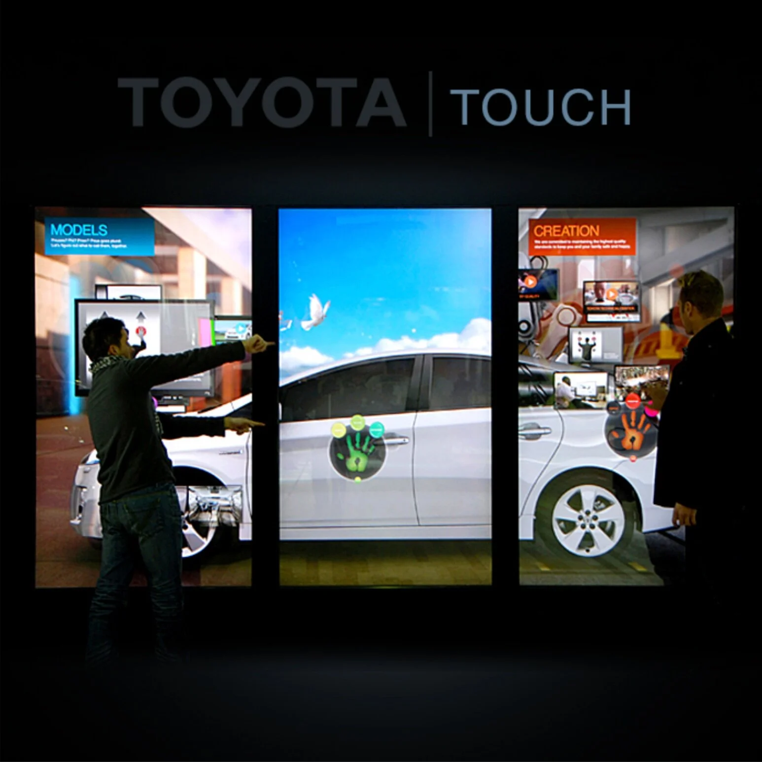 Toyota Interactive Touch Wall