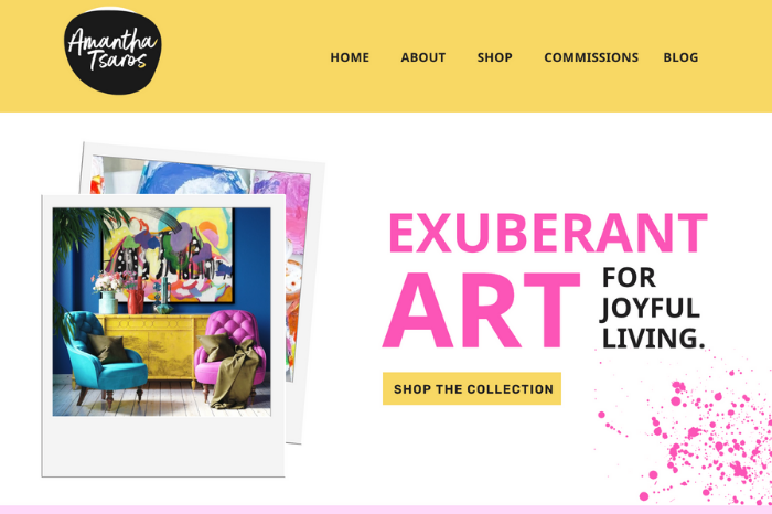 Custom Squarespace Website for Artist and E-commerce Storefront