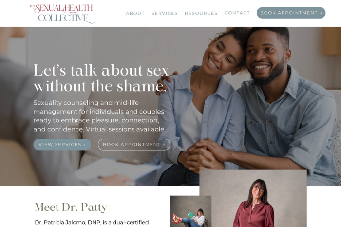 Custom Squarespace Website and Podcast Branding for Doctor Patty J