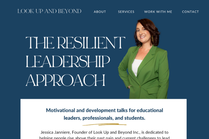 Squarespace Website for Motivational Speaker + Leadership Coach